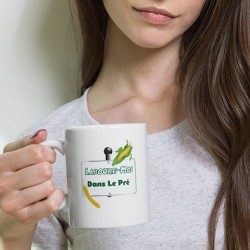 Mug laboure-moi dans le pré humour coquin tasse cadeau champêtre