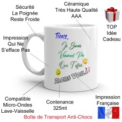 Mug je savais pas quoi t'offrir
