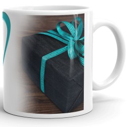Mug anniversaire papa cadeau tasse bleu cœur dégradé élégant