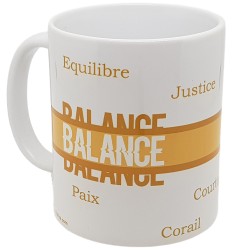 Tasse astrologique Balance rétro idée cadeau originale et élégante