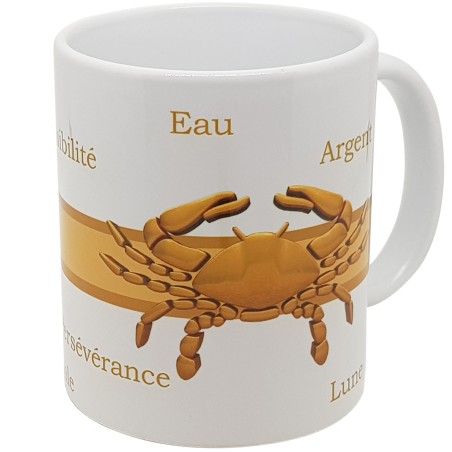 Mug Cancer rétro zodiaque tasse cadeau sensible et créatif