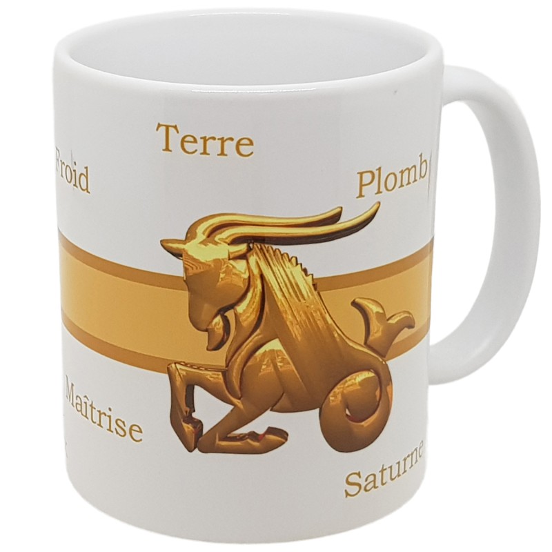 Mug Capricorne rétro idée cadeau astrologique utile et stylé