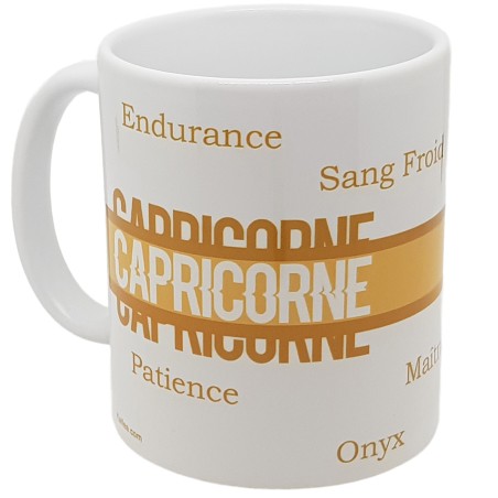Mug Capricorne rétro idée cadeau astrologique utile et stylé
