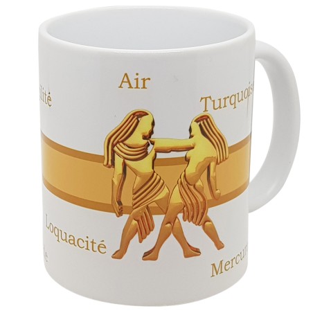 Mug Gémeaux rétro astrologique cadeau rapide et original