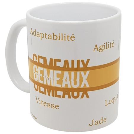 Mug Gémeaux rétro astrologique cadeau rapide et original