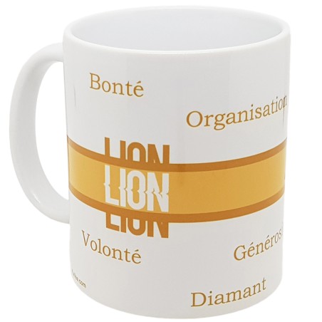Mug Lion rétro astrologique idée cadeau solaire et symbolique