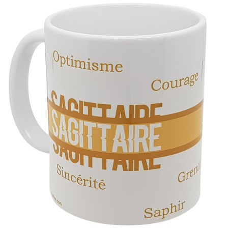 Mug Sagittaire rétro astrologique idée cadeau pas cher feu et liberté