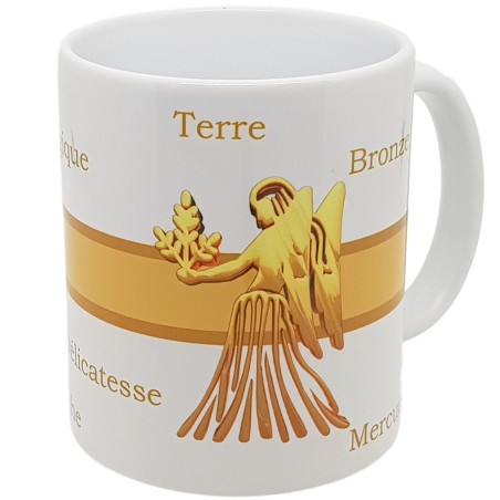 Mug Vierge rétro astrologique, Cadeau discret et raffiné