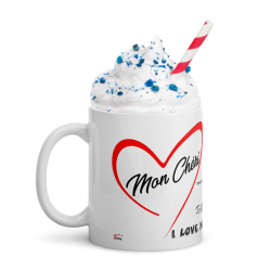 Mug Mon Chéri Je t’aime multilingue pour cadeau romantique