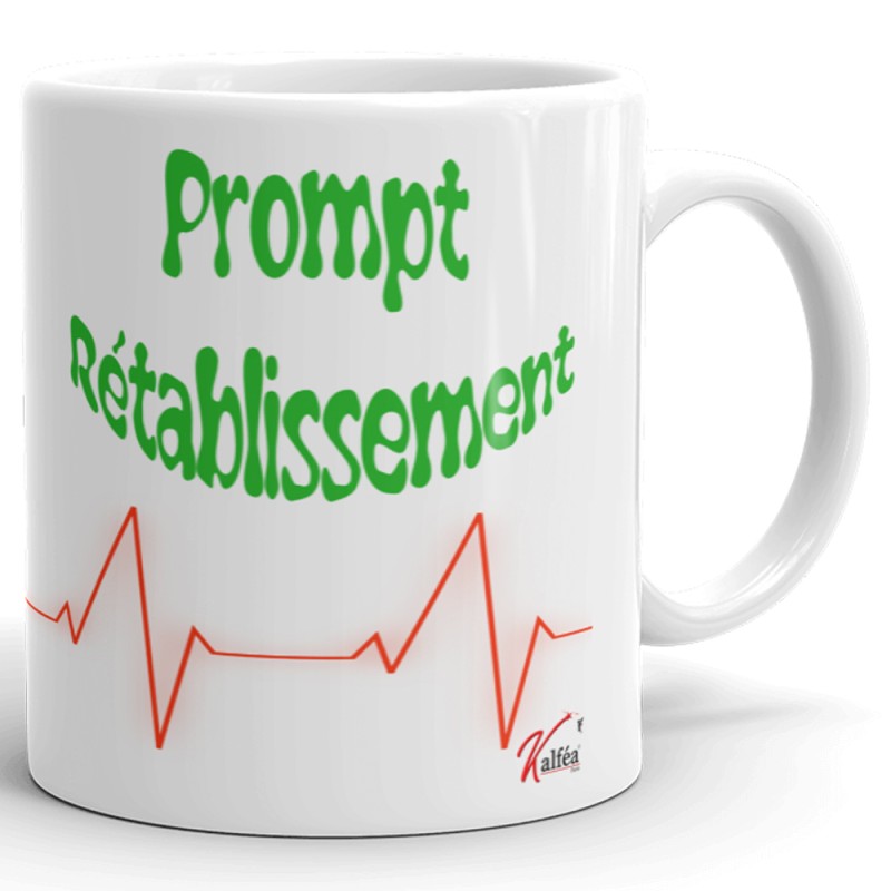 Mug convalescence Tu seras bientôt sur pieds idée cadeau pas cher