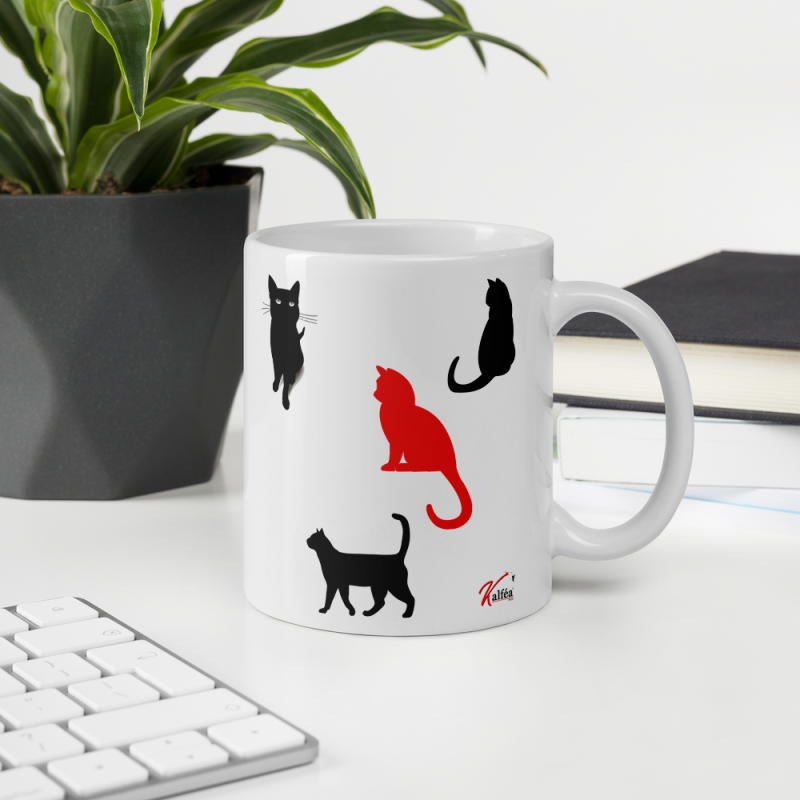 Mug chat Je fais ce que je veux tasse cadeau pour fan de chats