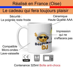 Mug DJ The Best tasse cadeau musique pas chère