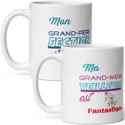 Duo mugs mamie et papi n°1 cadeau grands-parents