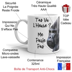 Mug humour rhino tête dans le Q tasse pas chère