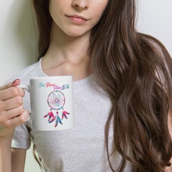 Mug attrape-rêves pastel tasse cadeau doux et rêveur