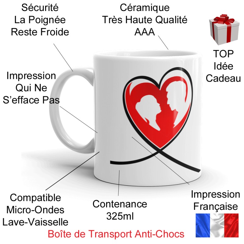 Mug amour je pense que tu as compris pas cher
