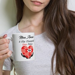 Mug amoureux il me manquait une pièce tasse cadeau romantique