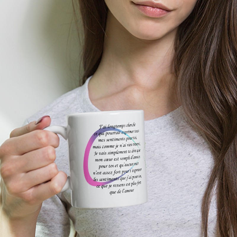 Mug amour infini déclaration je t’aime pas cher