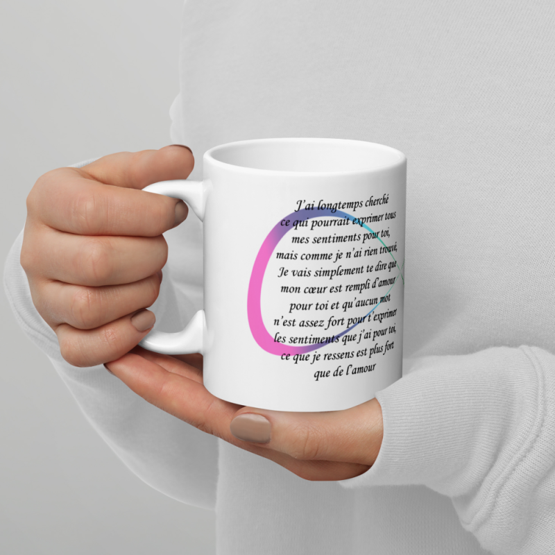 Mug amour infini déclaration je t’aime pas cher
