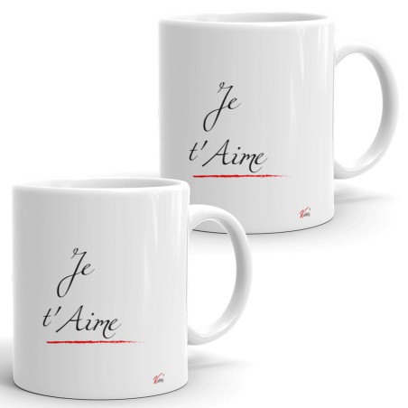 Duo de mugs mamie et papy d’amour tasses cadeau tendresse
