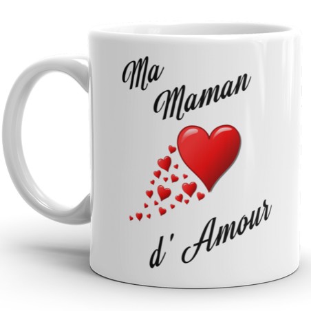 Mug Ma Maman d’Amour rouge pour un cadeau tendre et émouvant