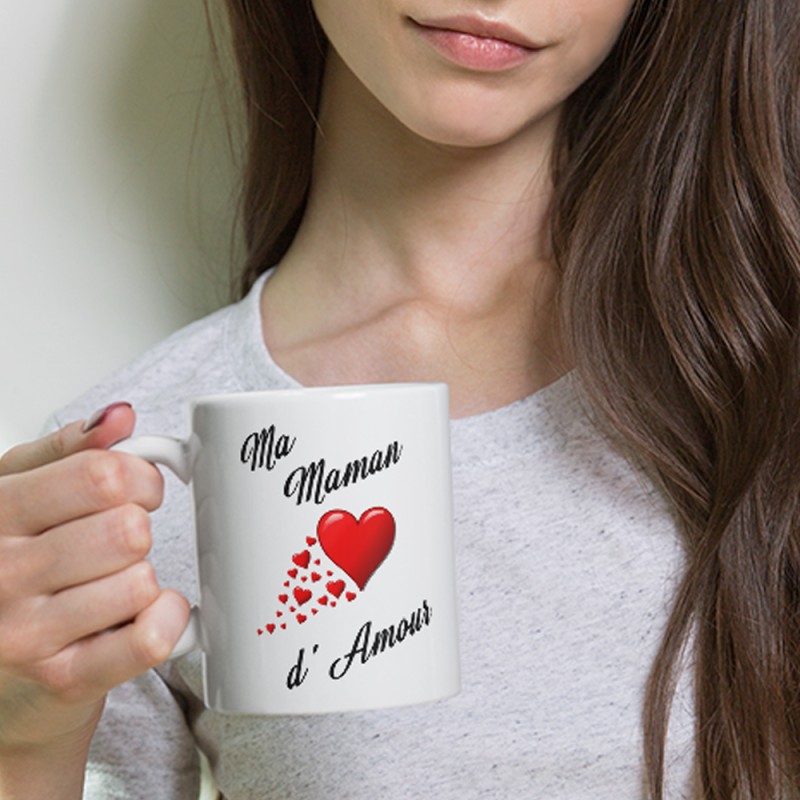 Mug Ma Maman d’Amour rouge pour un cadeau tendre et émouvant