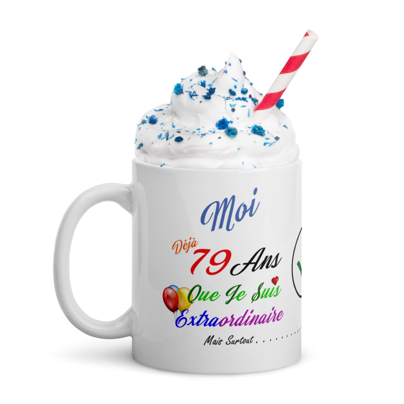 Mug anniversaire 79 ans drôle et original idée cadeau à offrir
