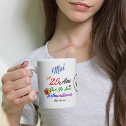 Tasse anniversaire 25 ans originale : une idée cadeau pleine d’humour