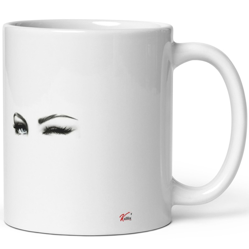 Tasse J'men Bats Les Cils – mug cadeau femme drôle et stylé