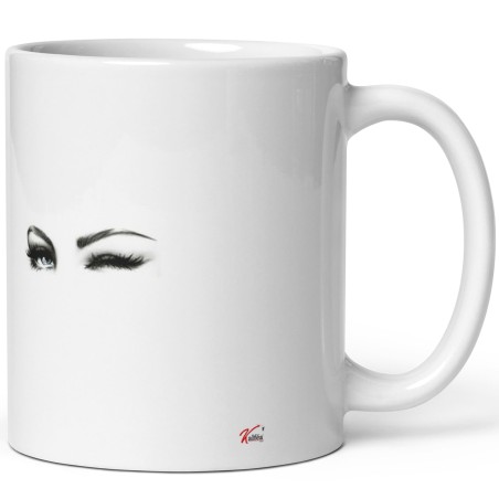 Tasse J'men Bats Les Cils – mug cadeau femme drôle et stylé