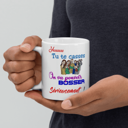 Mug humour départ collègue – tasse cadeau pour mutation ou retraite
