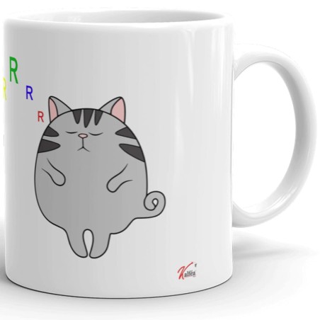 Tasse humour chat – Mug drôle “Je ronfle pas, j’imite un chat”