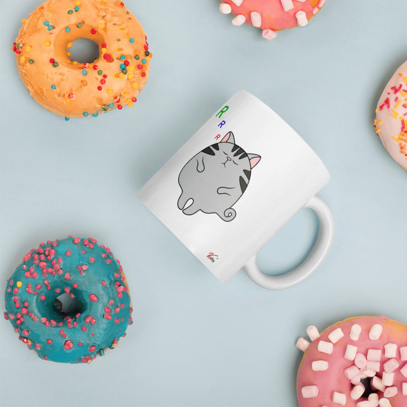 Tasse humour chat – Mug drôle “Je ronfle pas, j’imite un chat”