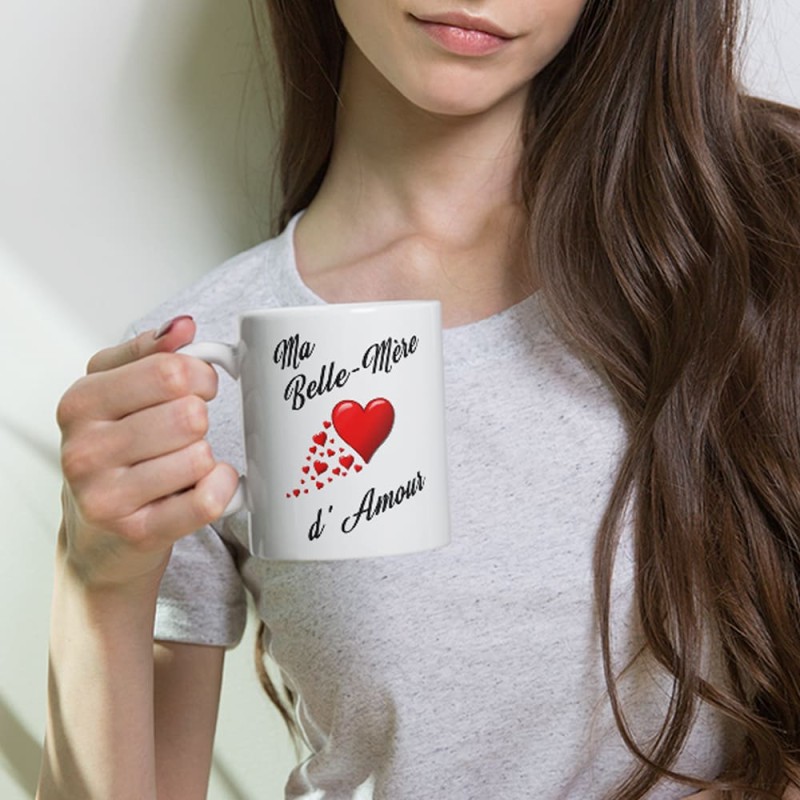 Tasse Ma Belle Mère d’Amour mug cadeau tendre avec message Je t’Aime