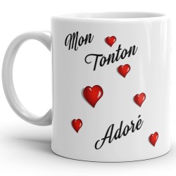 Mug Mon Tonton Adoré idée cadeau originale pour oncle