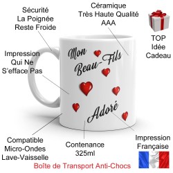 Mug Mon Beau Fils Adoré tasse cadeau originale