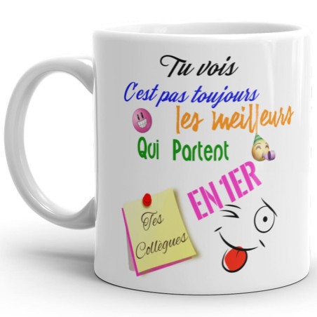 Mug pas cher collègue drôle idée cadeau départ humour