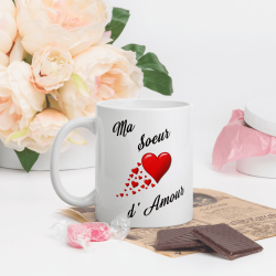 Mug Ma Sœur d’Amour idée cadeau tendre pour sœur