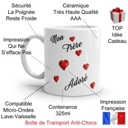 Tasse Mon Frère Adoré mug cadeau original