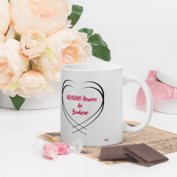 Tasse Nos 55 ans mariage personnalisée noces orchidée