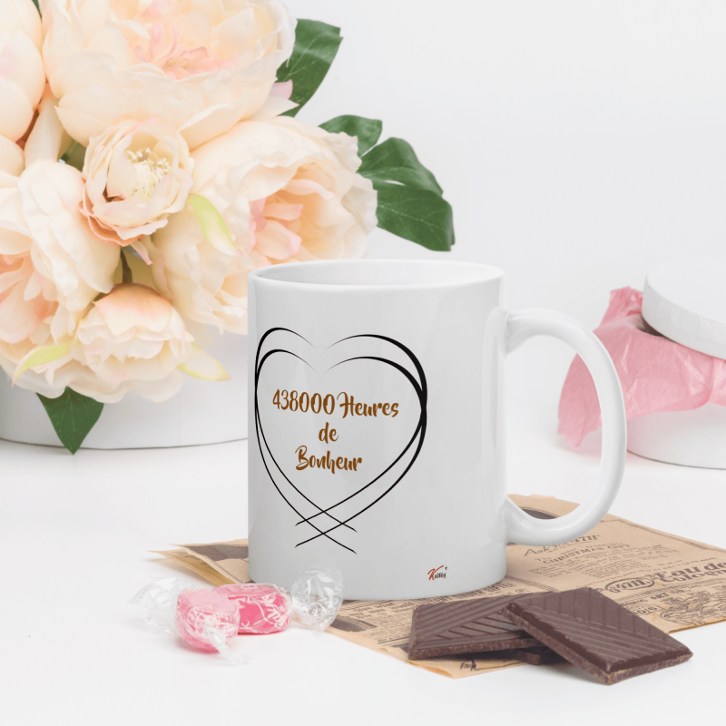 Mug personnalisé Nos 50 ans mariage noces d’or