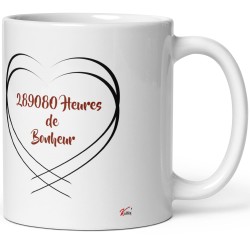 Mug noces de porphyre personnalisation 33 ans mariage