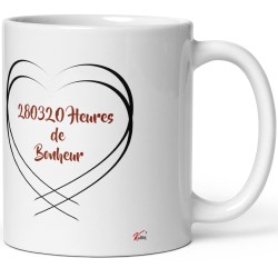 Mug noces de cuivre personnalisation 32 ans mariage