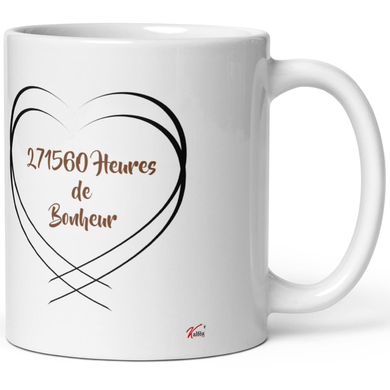 Mug noces de basane personnalisation 31 ans mariage