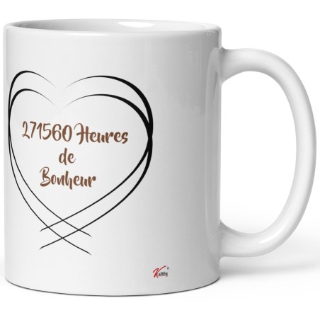 Mug noces de basane personnalisation 31 ans mariage