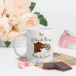 Mug noces de basane personnalisation 31 ans mariage