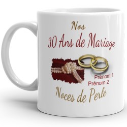 asse mariage 30 ans personnalisation noces de perle