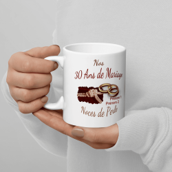 asse mariage 30 ans personnalisation noces de perle