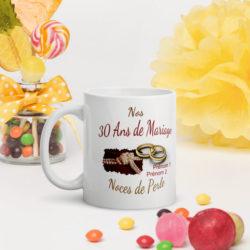 asse mariage 30 ans personnalisation noces de perle