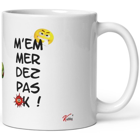 Mug humour prénom à personnaliser case cochée
